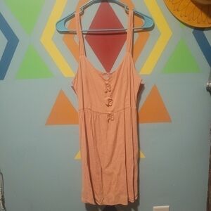 Forever 21 Exclusive Women's Peach Empire Waist Mini Dress Size Large